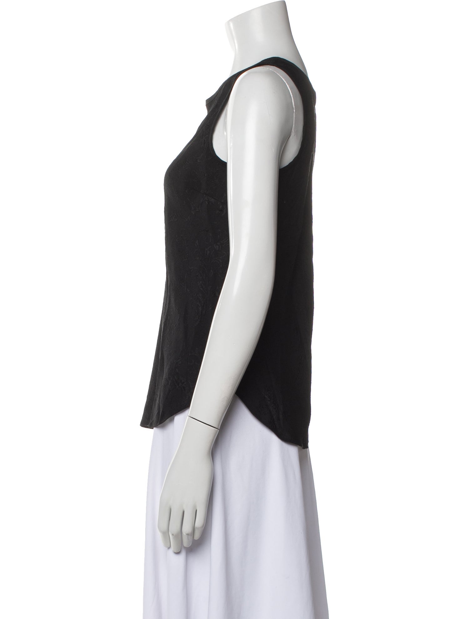 Veronica Beard Silk Scoop Neck Top