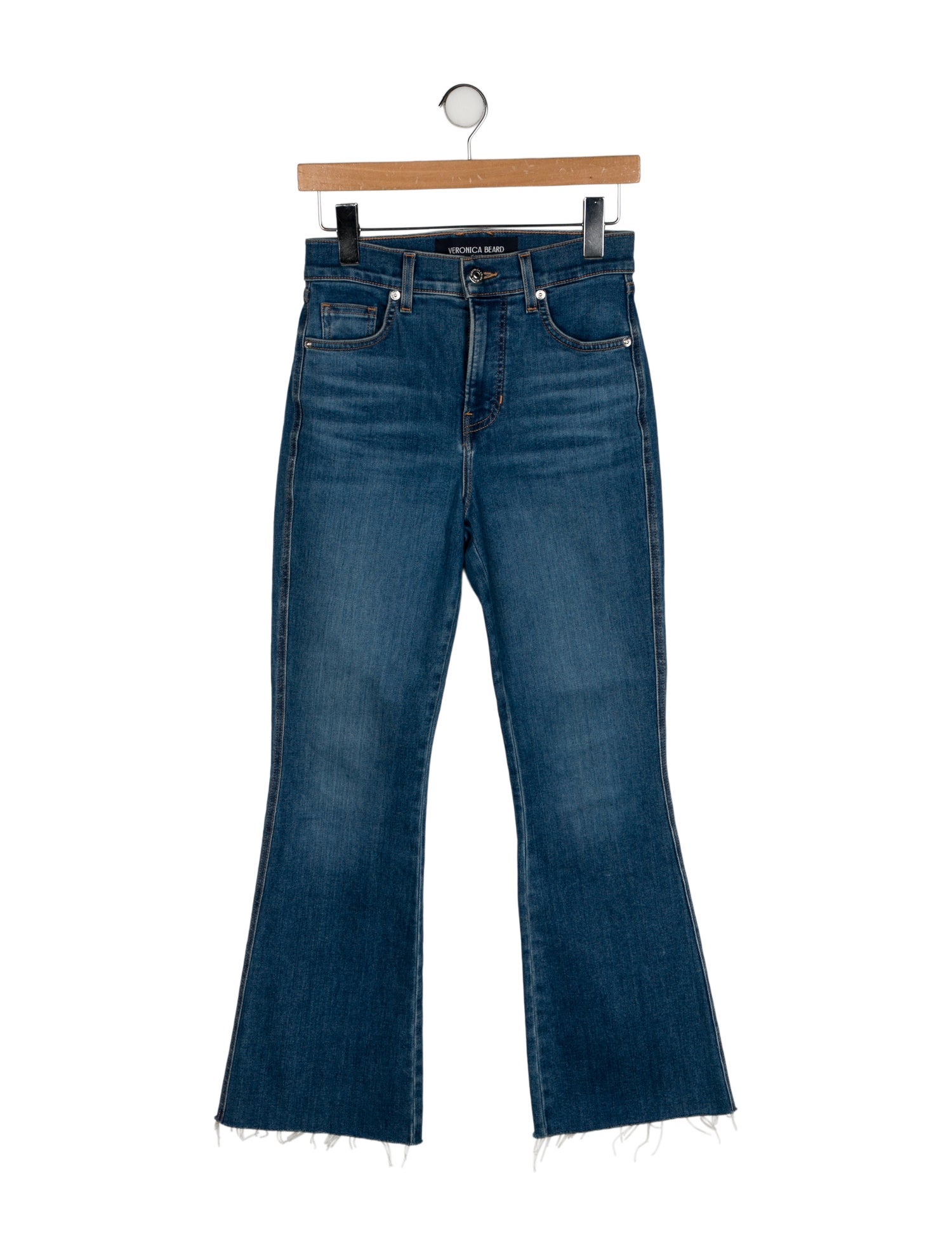 Veronica Beard High-Rise Wide Leg Jeans