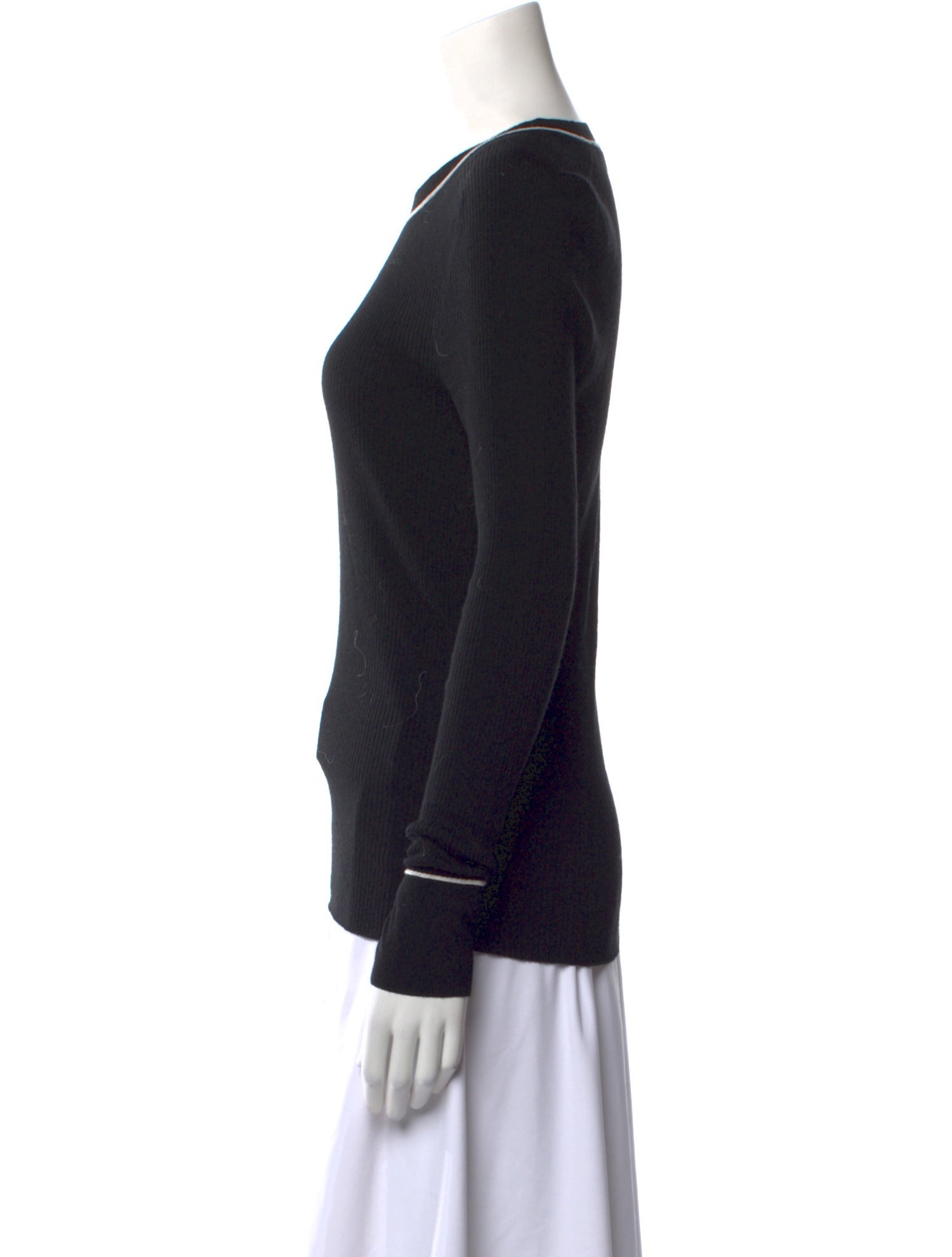 Veronica Beard Merino Wool Scoop Neck Sweatshirt
