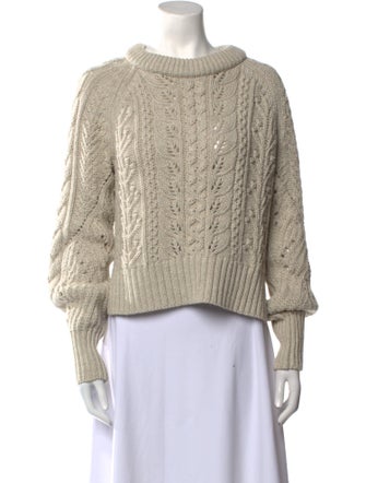Veronica Beard Merino Wool Crew Neck Sweater