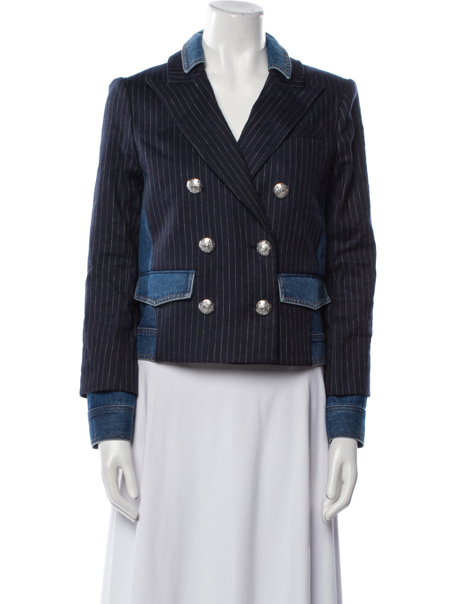 Veronica Beard Linen Striped Blazer w/ Tags