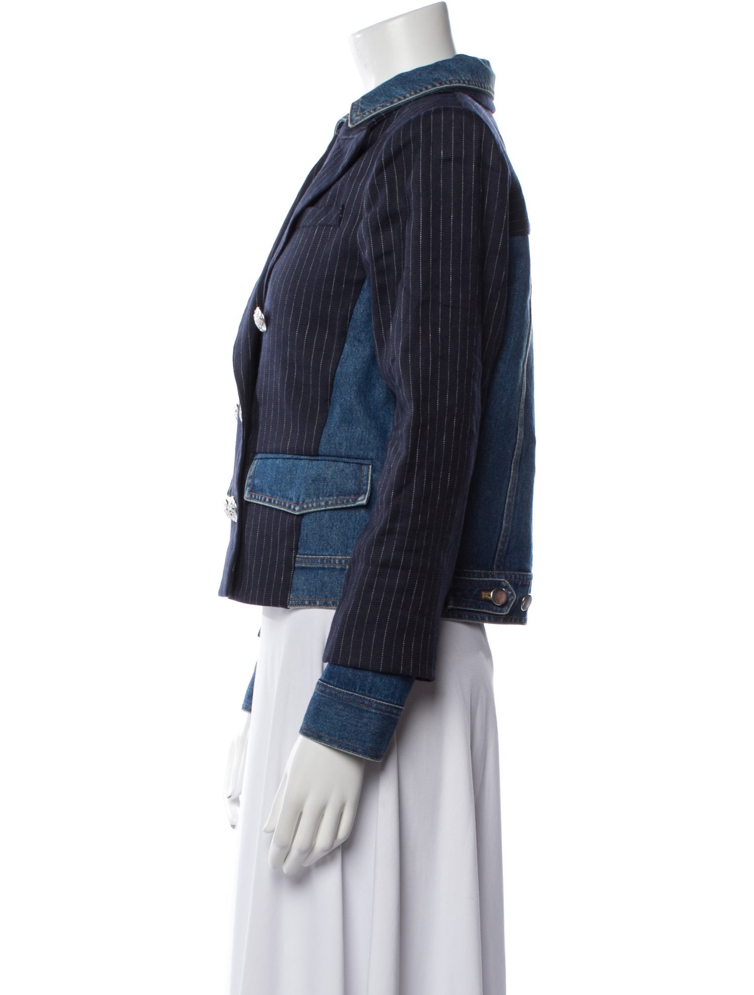 Veronica Beard Linen Striped Blazer w/ Tags