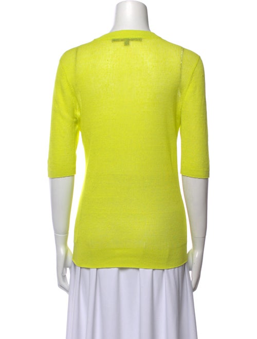 Veronica Beard Linen Crew Neck Top