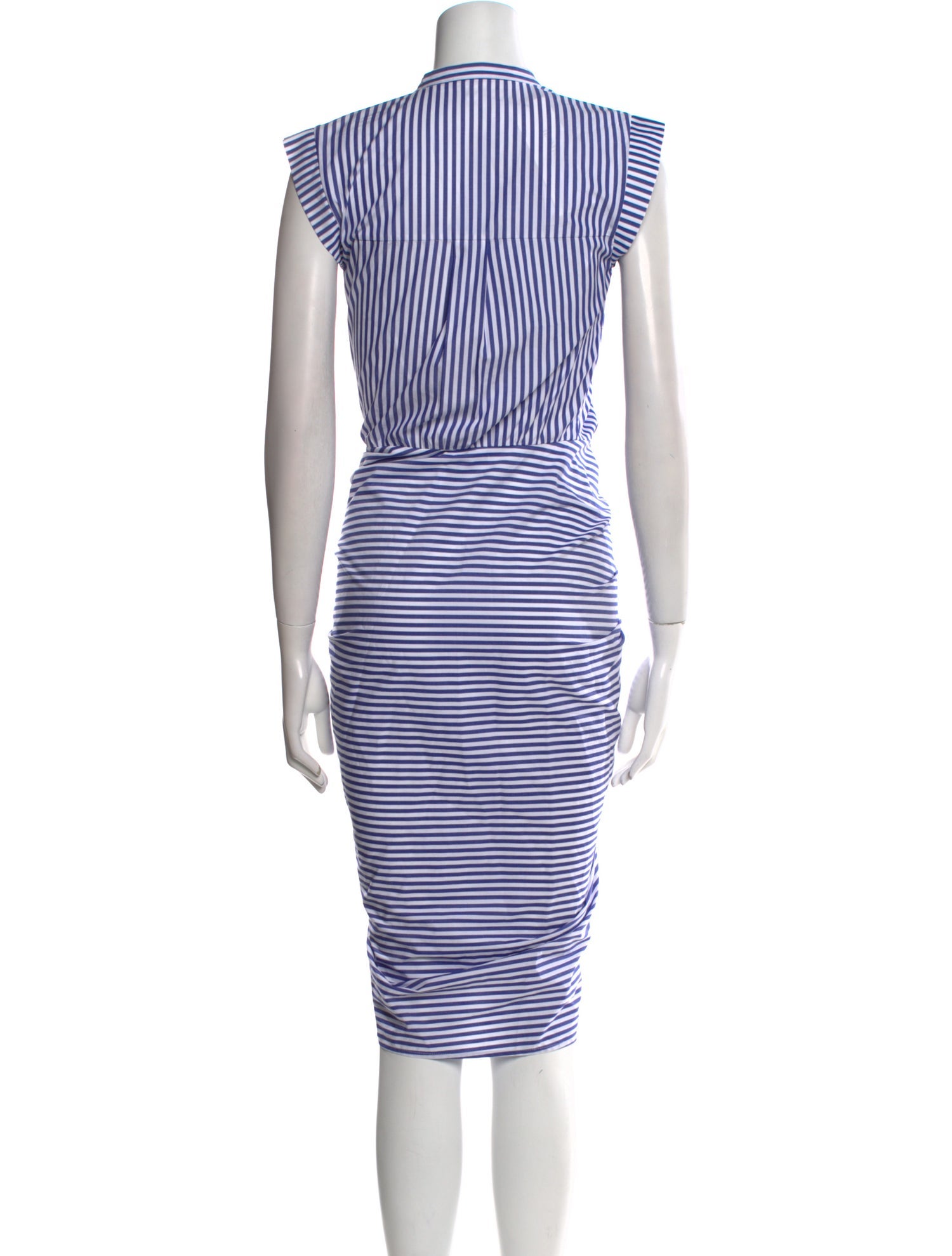 Veronica Beard Striped Midi Length Dress