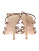 Veronica Beard Suede Crystal Embellishments Sandals