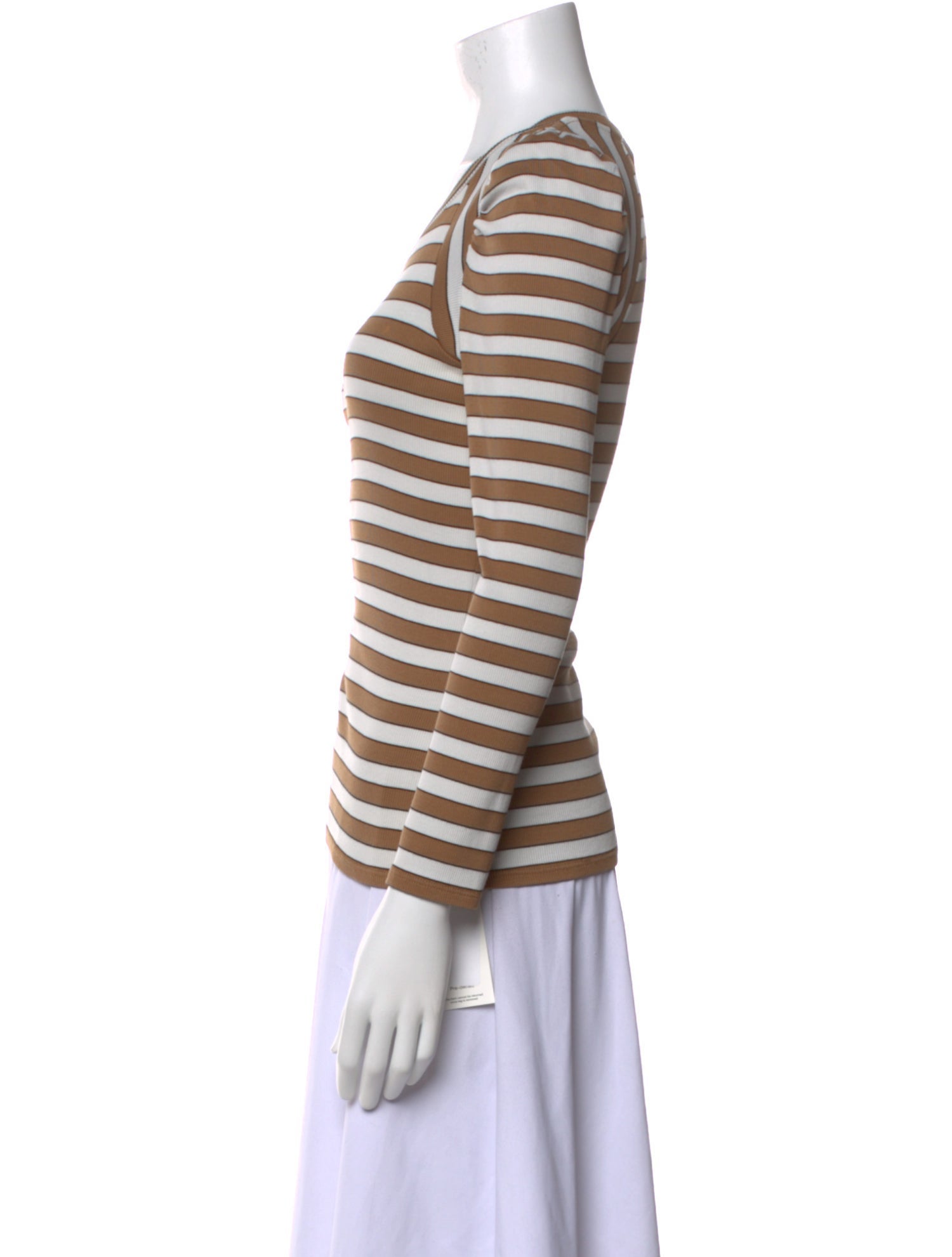 Veronica Beard Striped Crew Neck Top