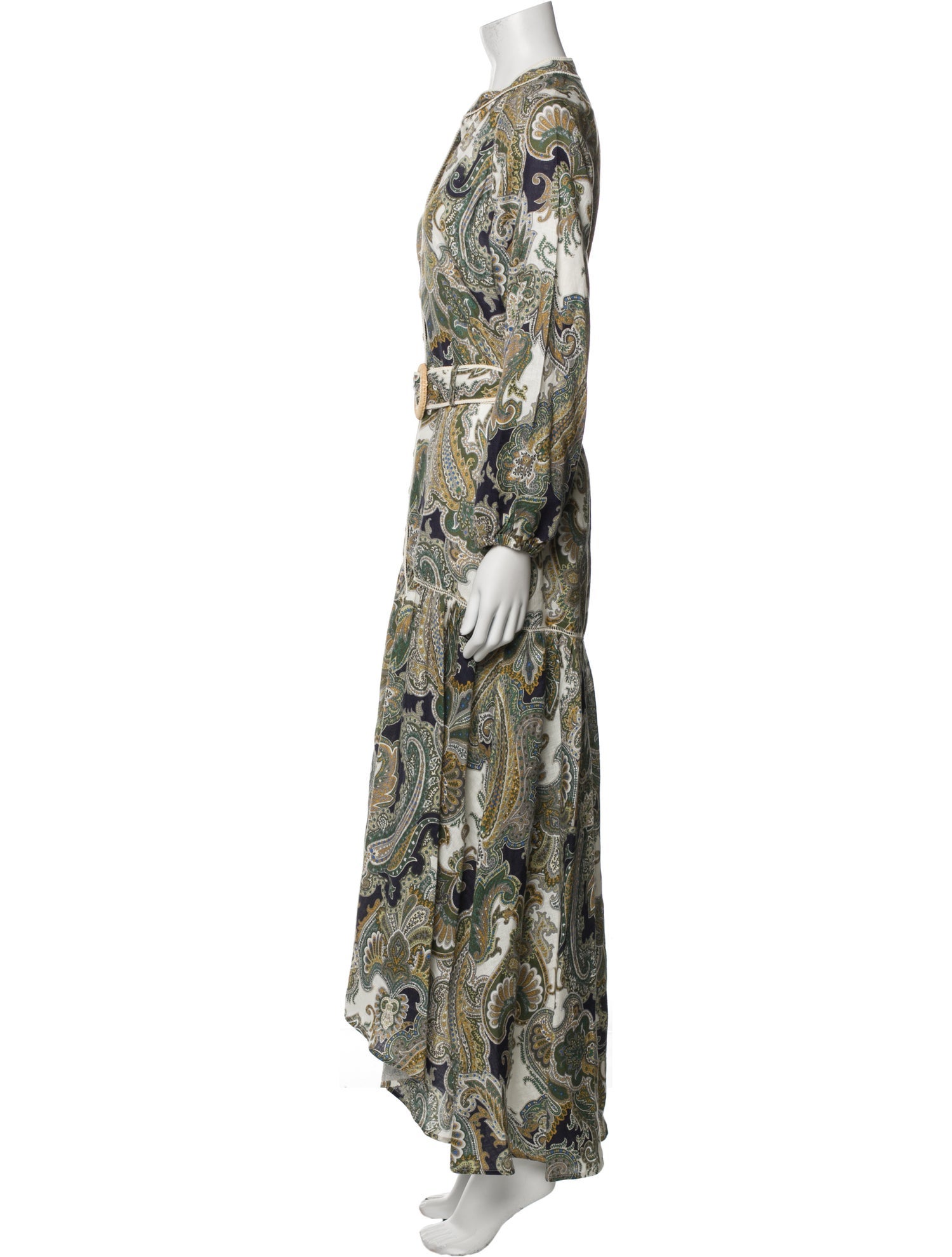 Veronica Beard Paisley Print Long Dress