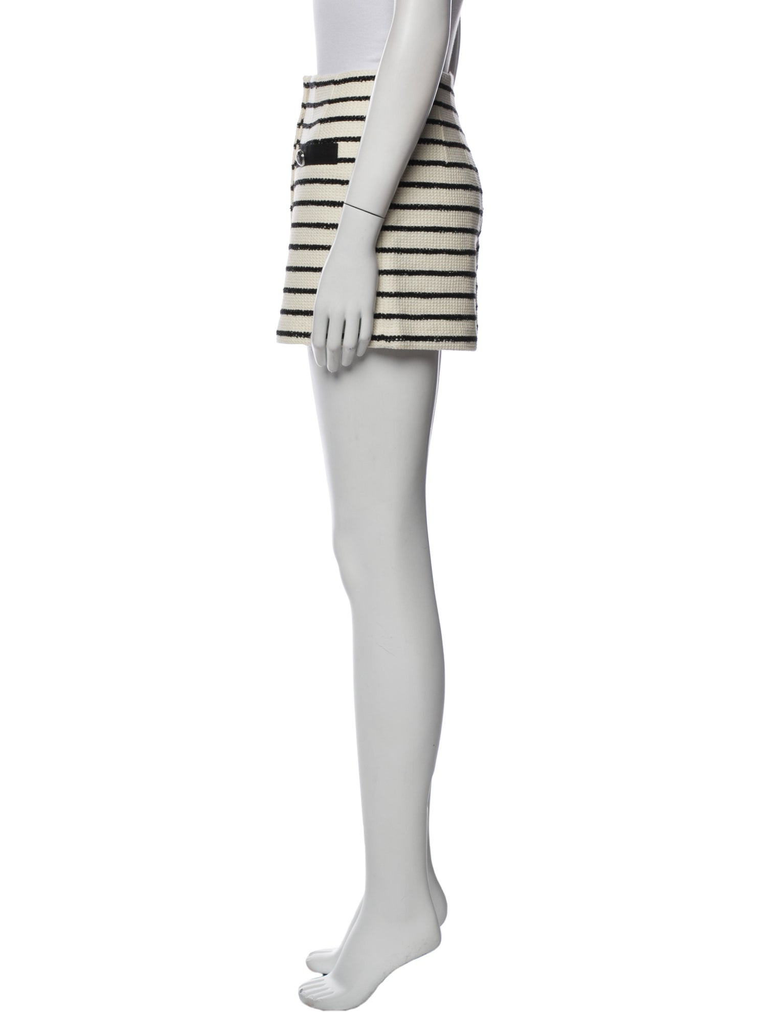 Veronica Beard Striped Mini Shorts