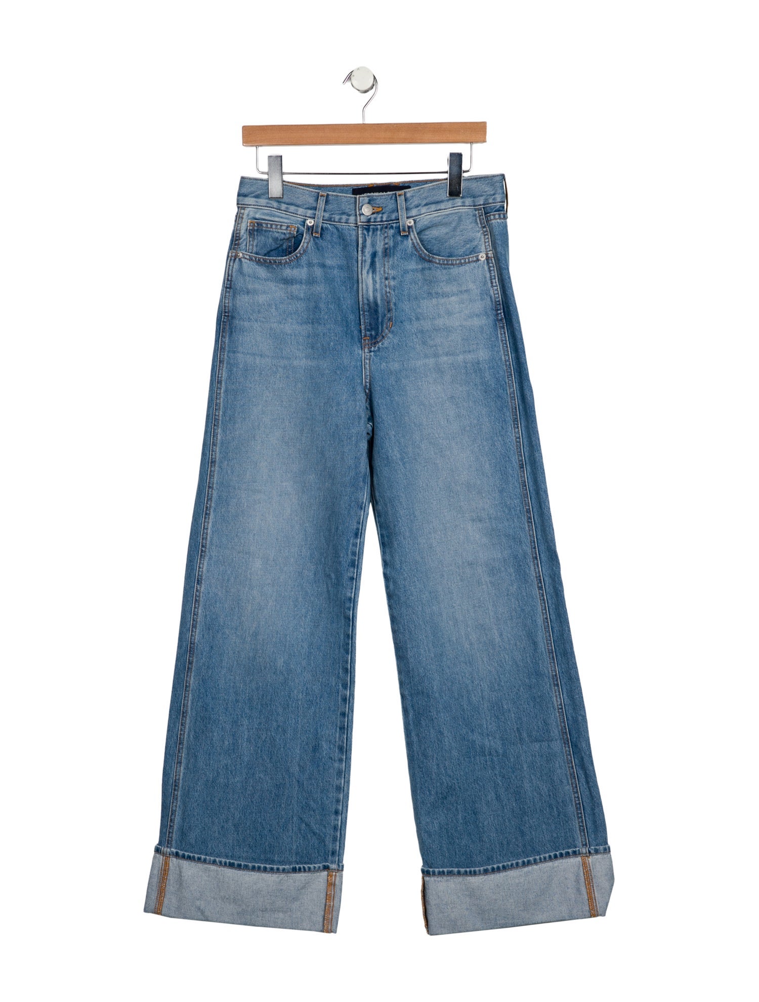 Veronica Beard High-Rise Wide Leg Jeans