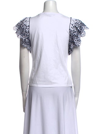 Veronica Beard Crew Neck Short Sleeve T-Shirt