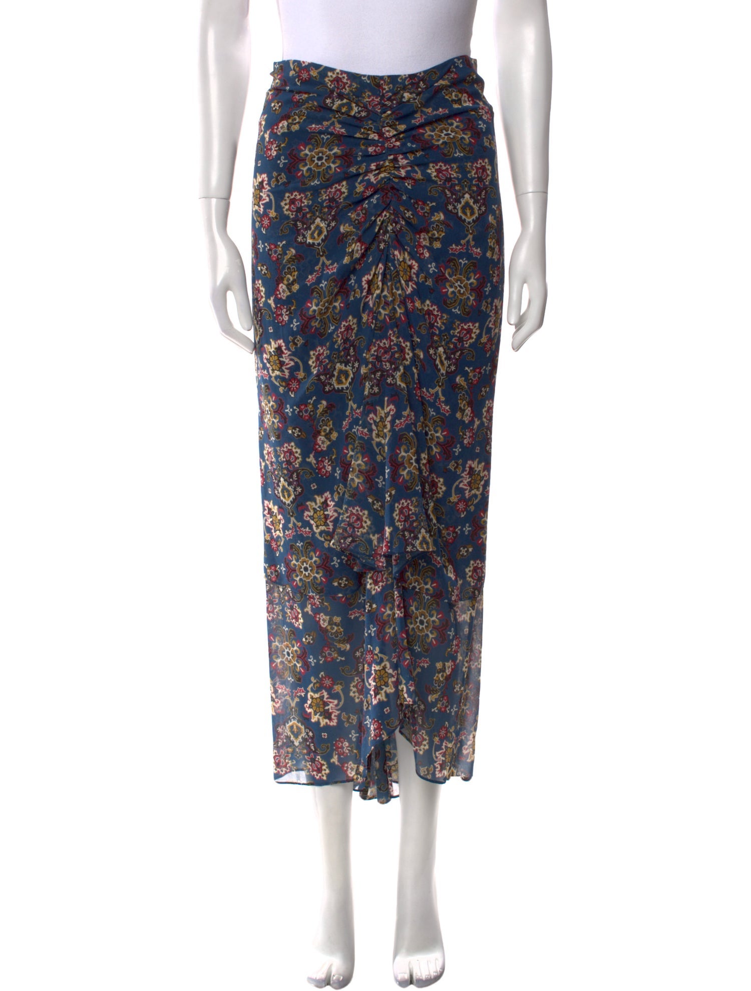 Veronica Beard Silk Midi Length Skirt