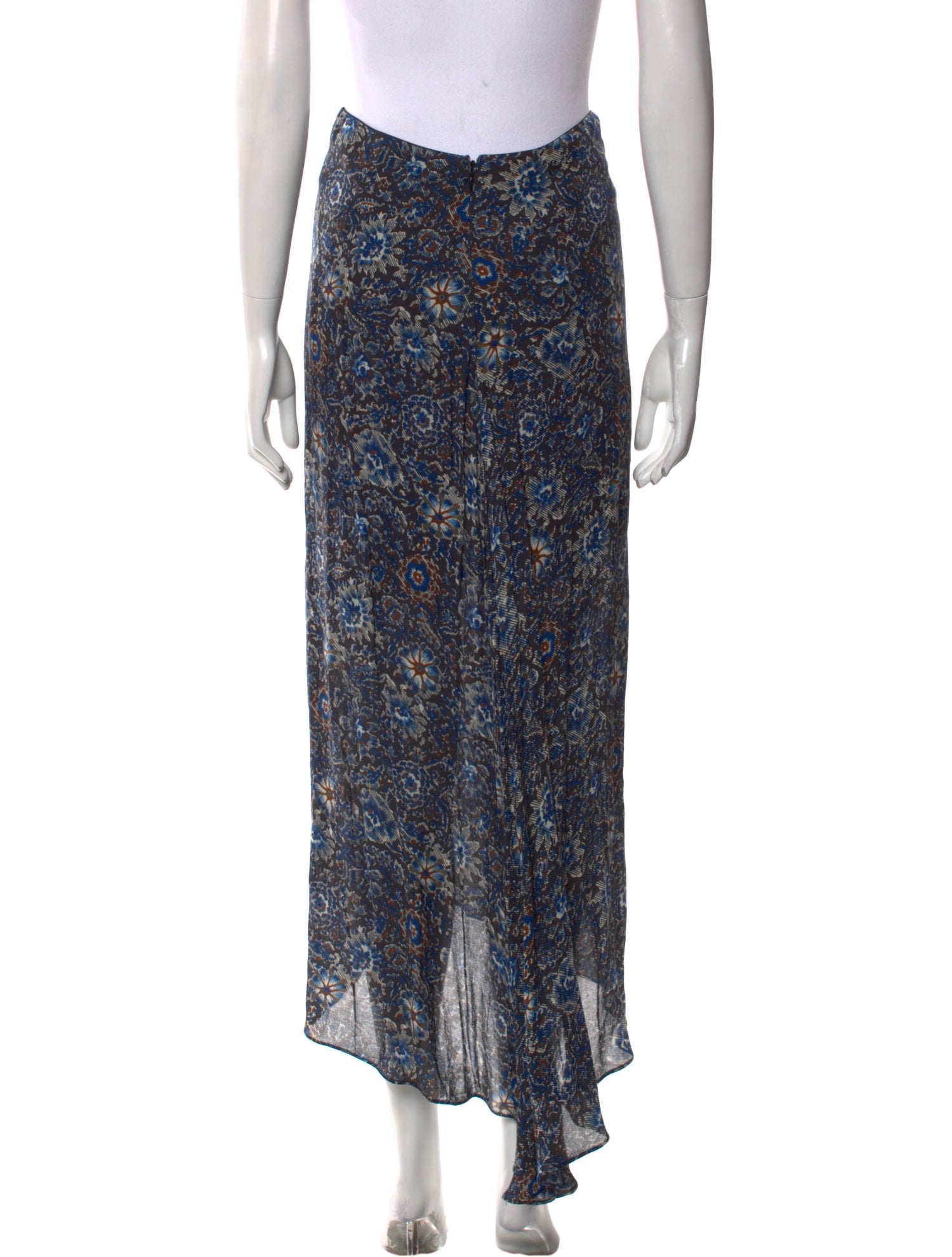 Veronica Beard Floral Print Midi Length Skirt