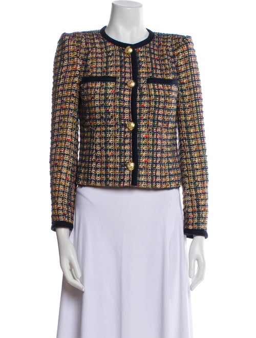 Veronica Beard Tweed Pattern Evening Jacket