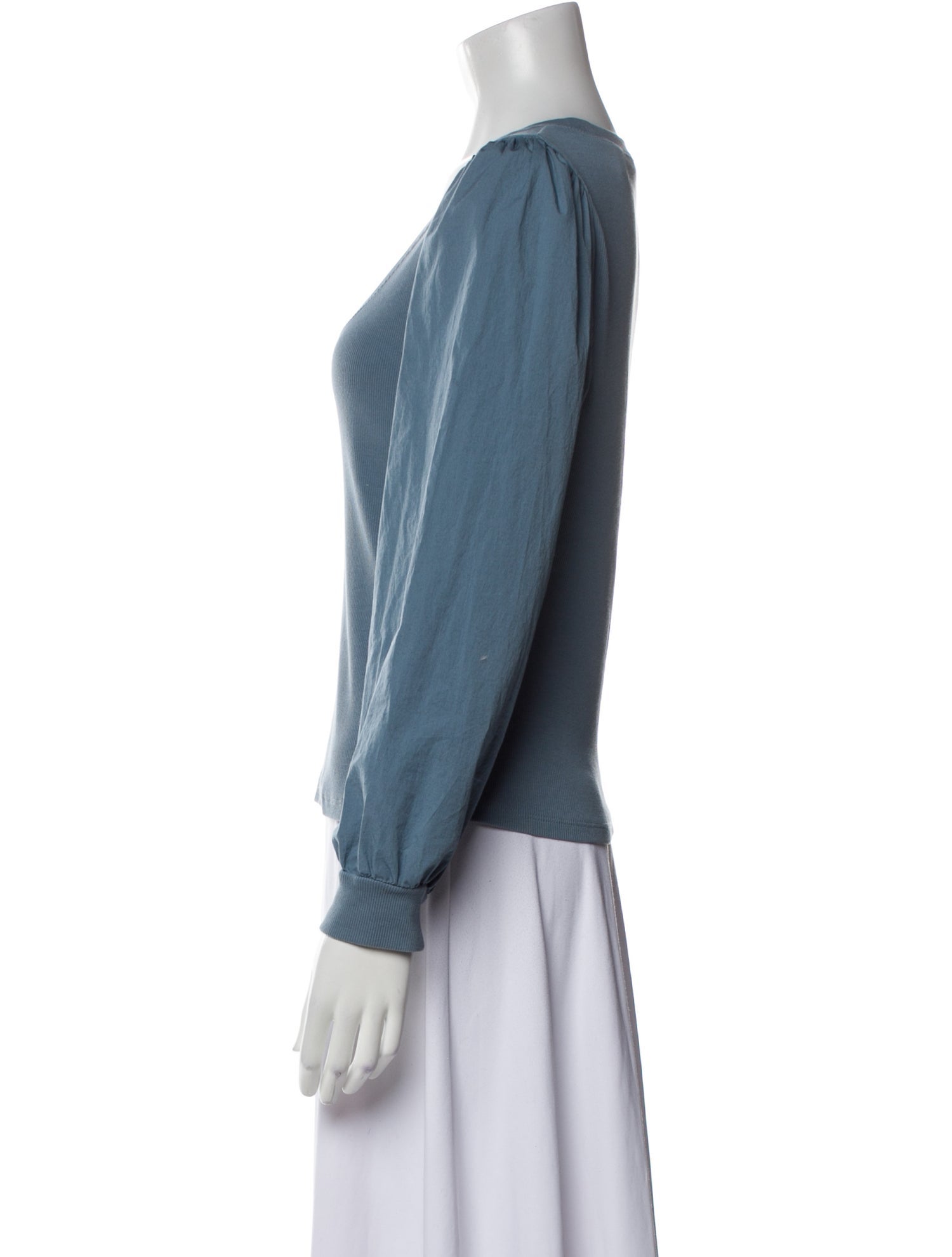 Veronica Beard Supima Cotton Scoop Neck Blouse