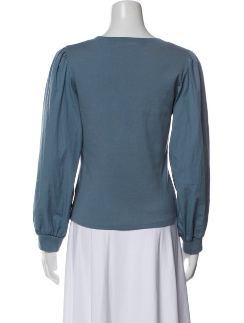 Veronica Beard Supima Cotton Scoop Neck Blouse