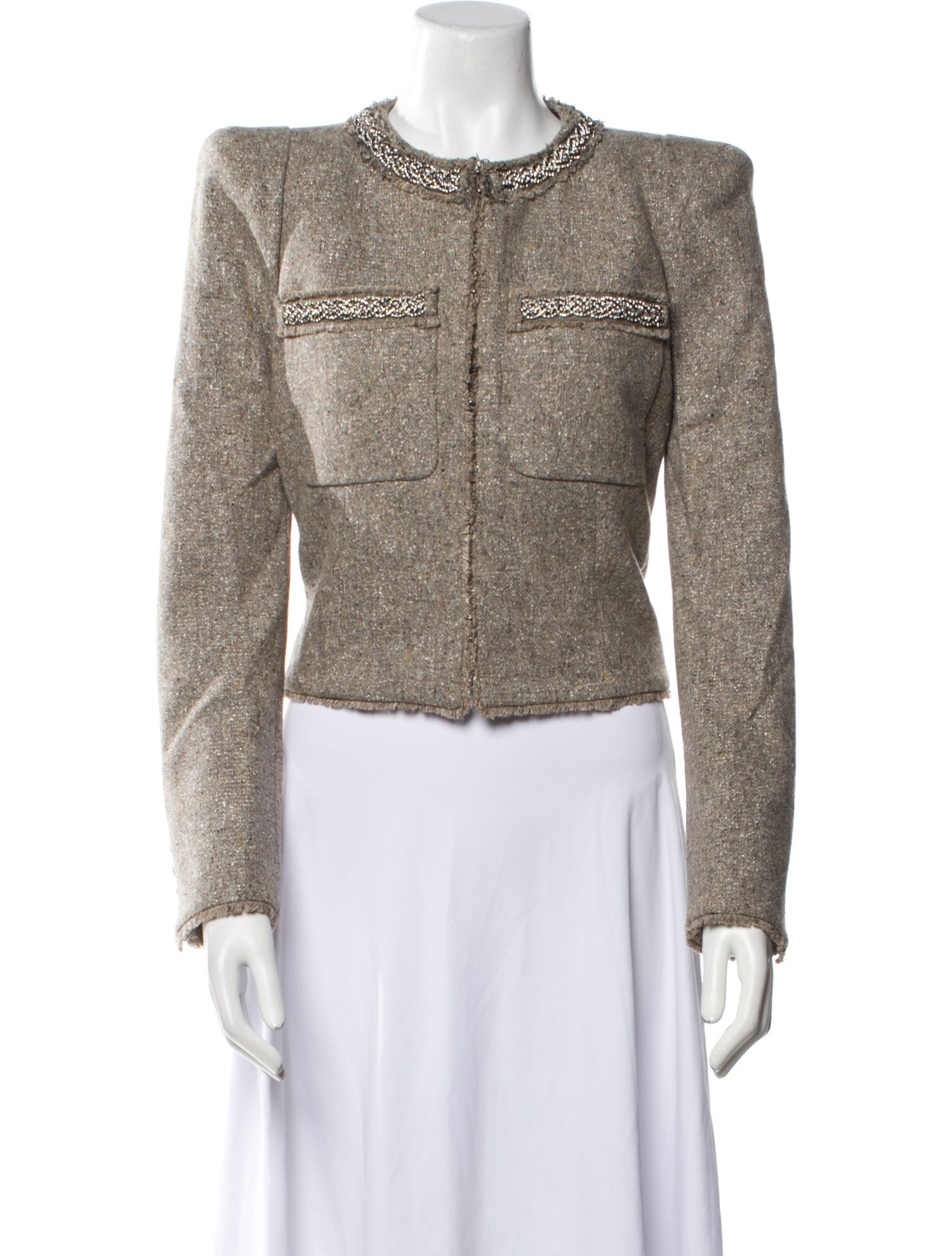 Veronica Beard Tweed Pattern Evening Jacket w/ Tags