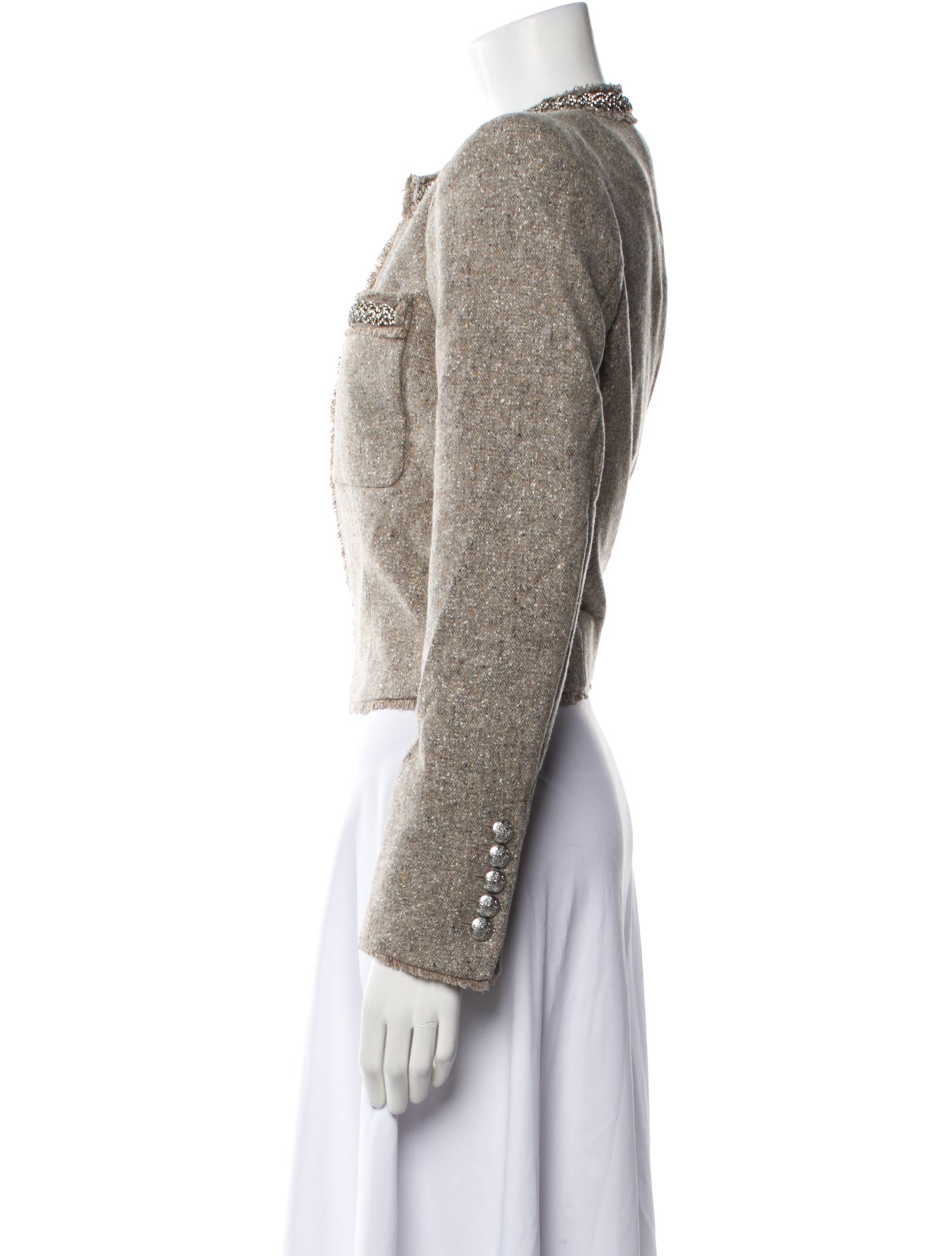 Veronica Beard Tweed Pattern Evening Jacket w/ Tags