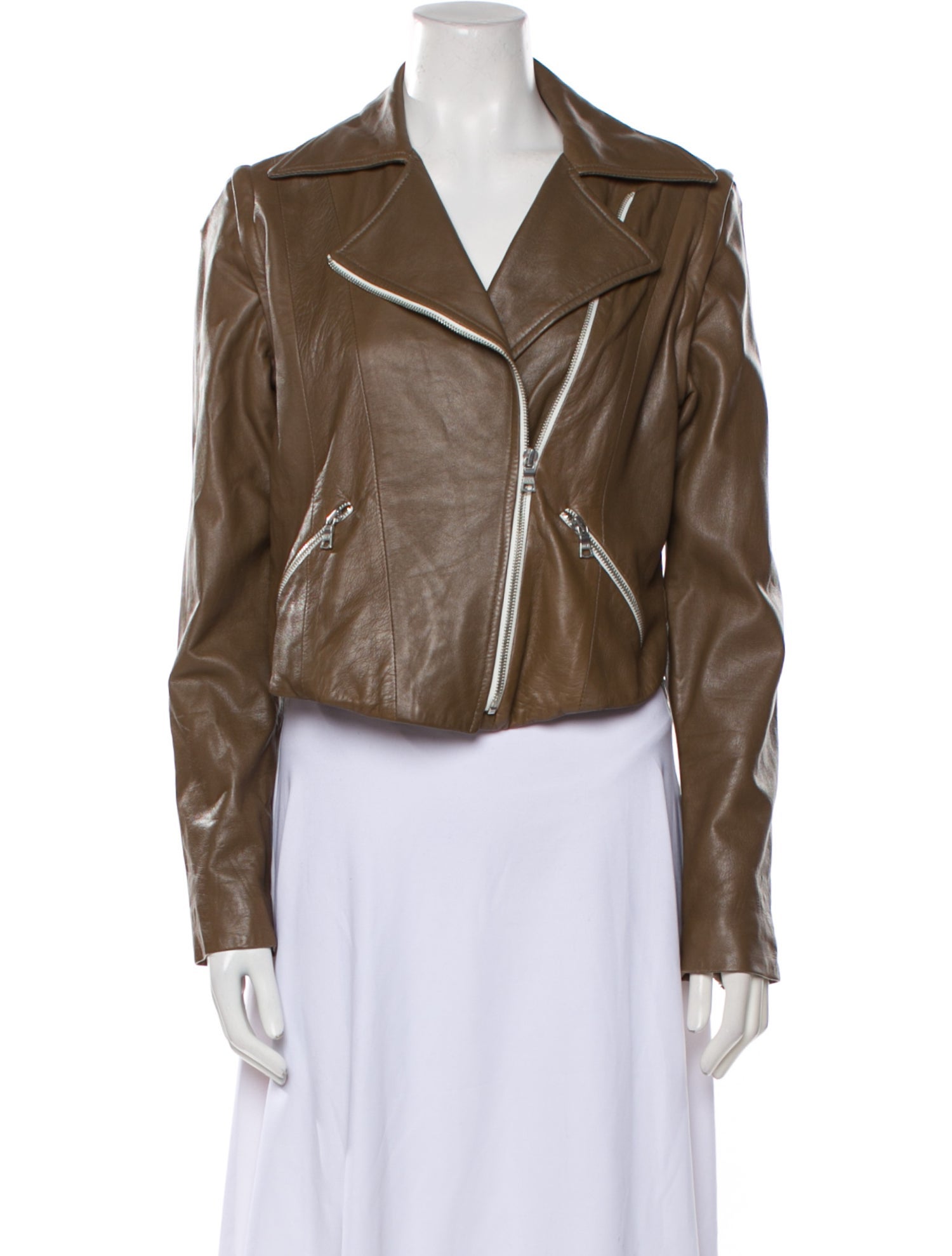 Veronica Beard Leather Biker Jacket