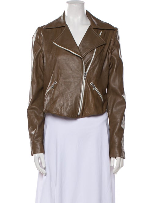 Veronica Beard Leather Biker Jacket