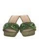 Veronica Beard Suede Sequin Embellishments Slides
