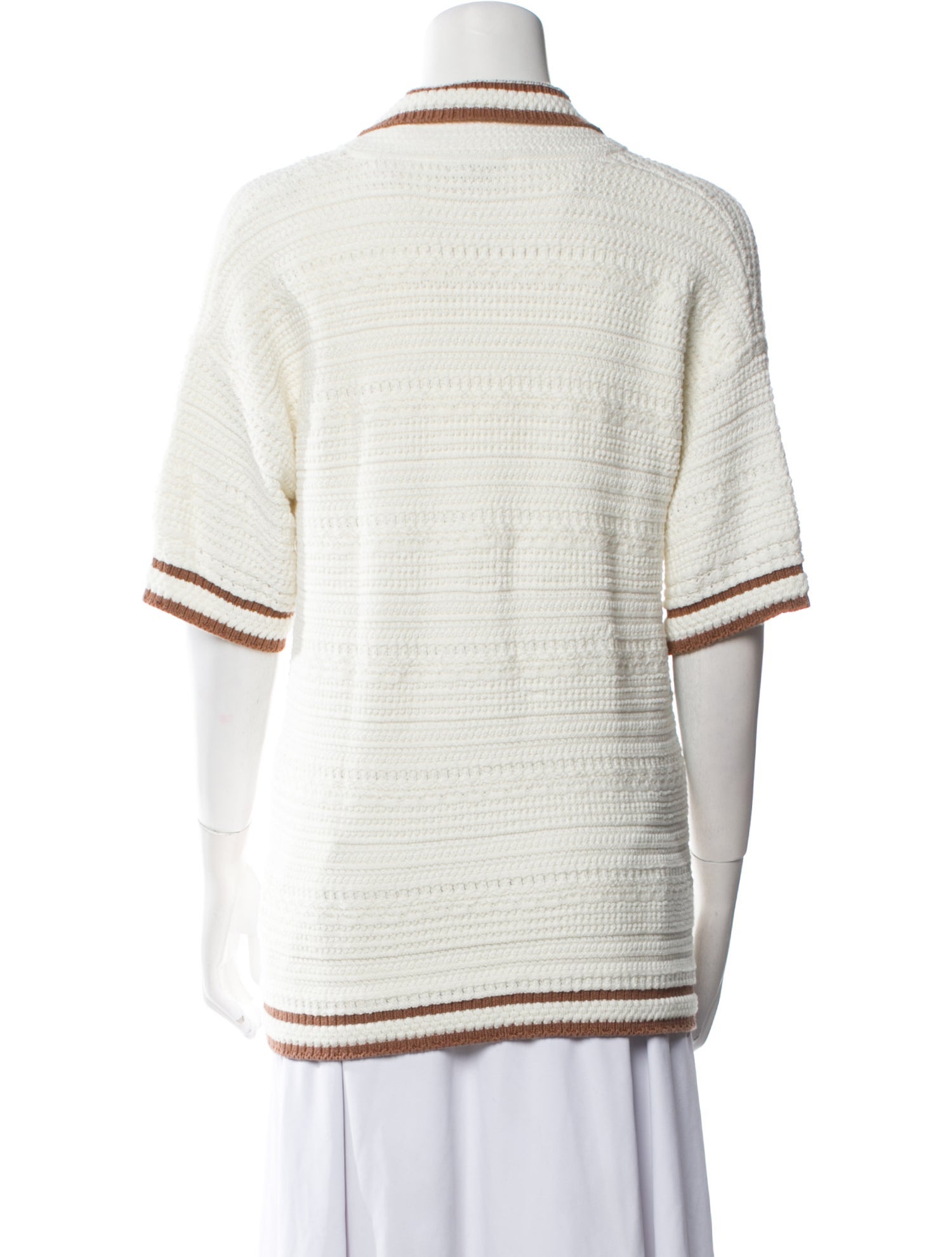 Veronica Beard Colorblock Pattern Crew Neck Sweater