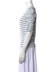 Veronica Beard Striped Scoop Neck T-Shirt