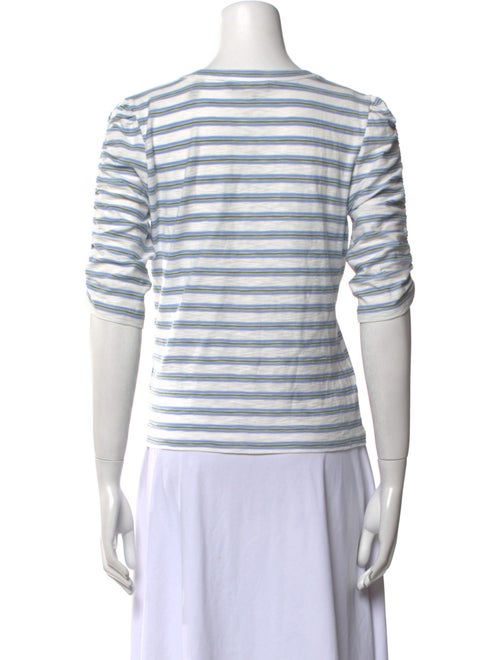 Veronica Beard Striped Scoop Neck T-Shirt