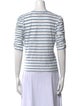 Veronica Beard Striped Scoop Neck T-Shirt