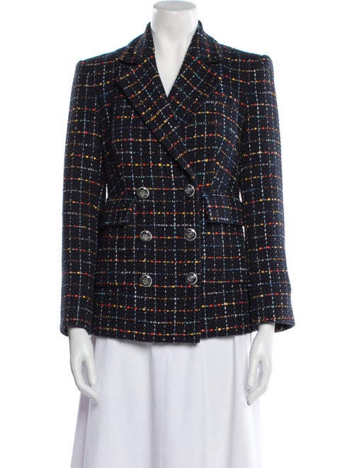 Veronica Beard Plaid Print Blazer