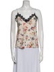 Veronica Beard Silk Floral Print Top