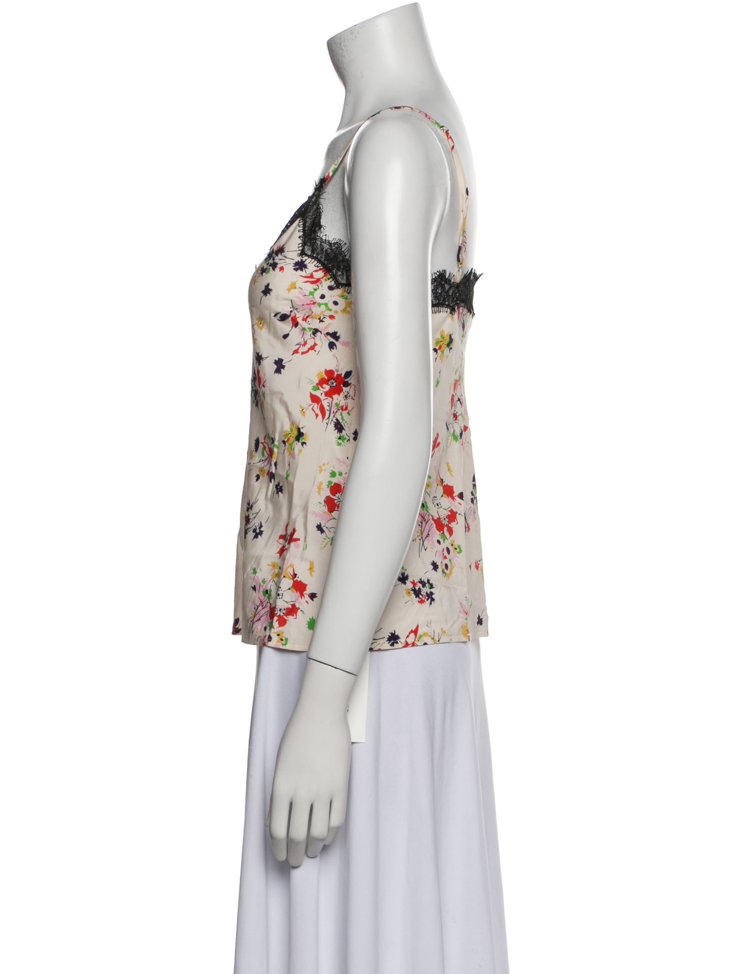Veronica Beard Silk Floral Print Top