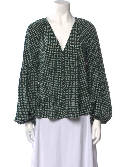 Veronica Beard Silk Printed Blouse