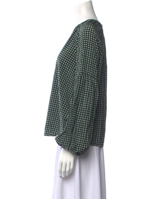 Veronica Beard Silk Printed Blouse