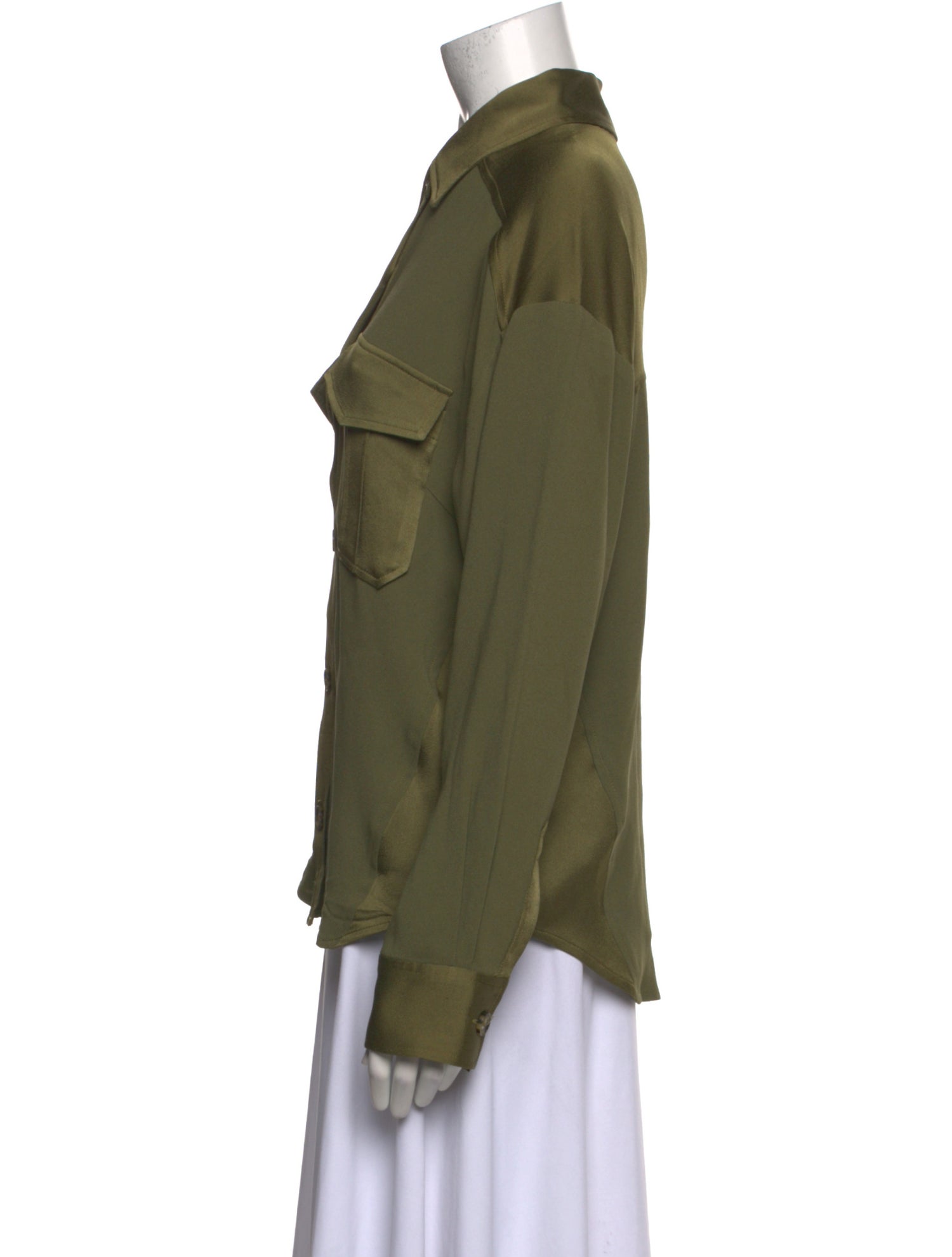 Veronica Beard Long Sleeve Button-Up Top