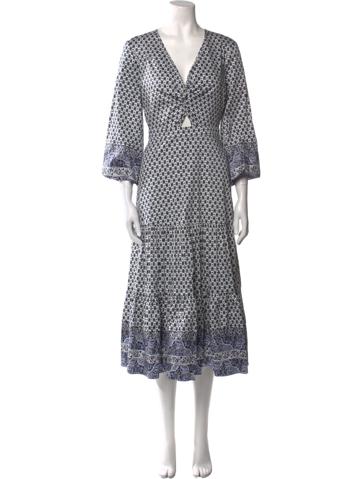 Veronica Beard Printed Midi Length Dress