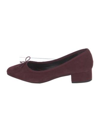 Veronica Beard Suede Bow Accents Pumps