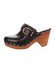 Veronica Beard Leather Studded Accents Mules