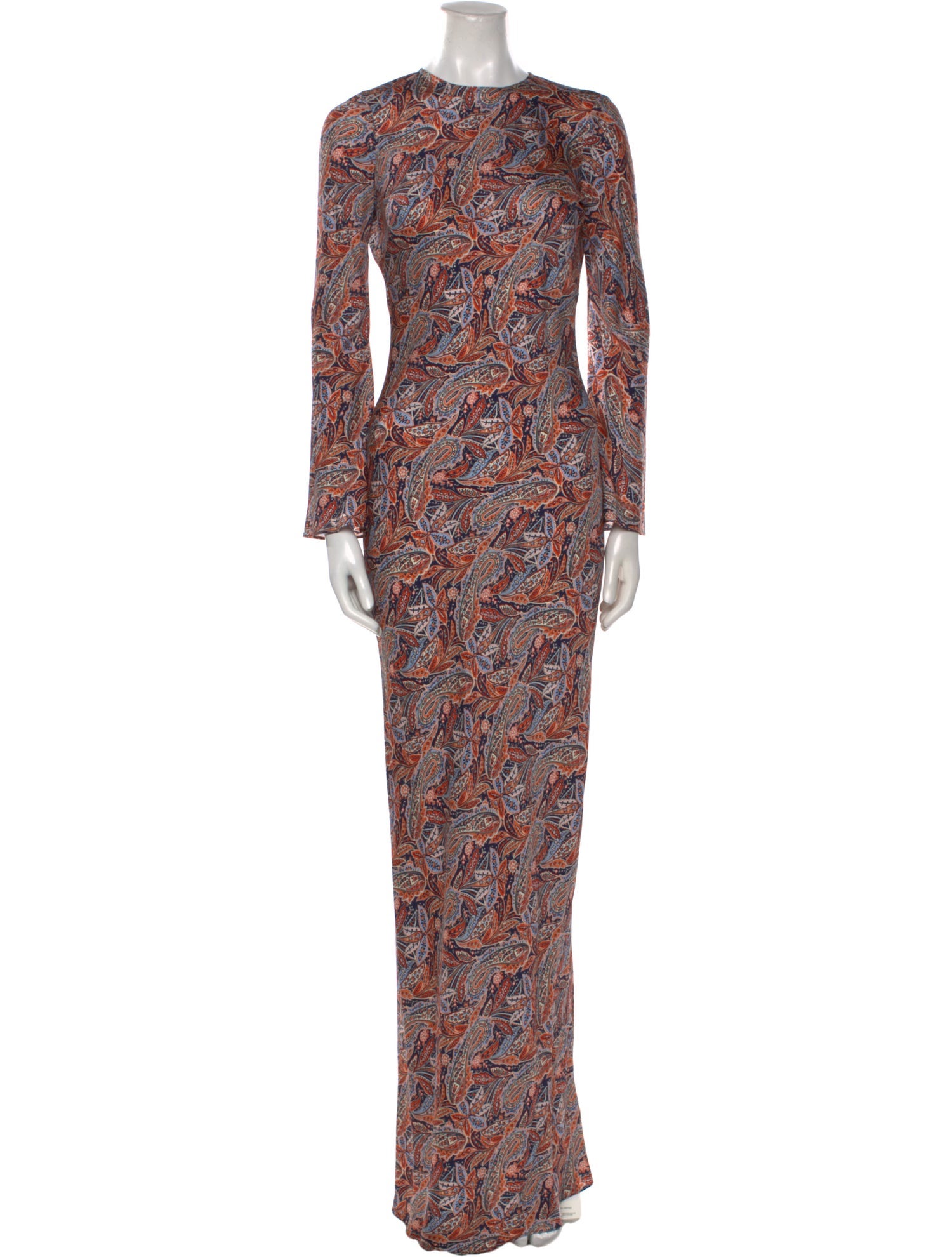 Veronica Beard Paisley Print Long Dress