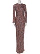 Veronica Beard Paisley Print Long Dress