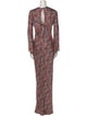 Veronica Beard Paisley Print Long Dress