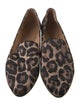 Veronica Beard Satin Animal Print Loafers