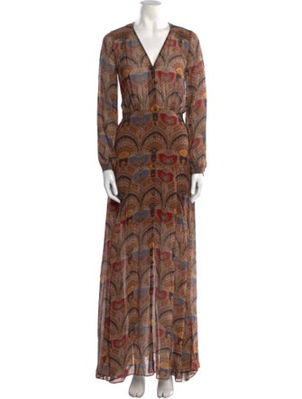 Veronica Beard Silk Long Dress