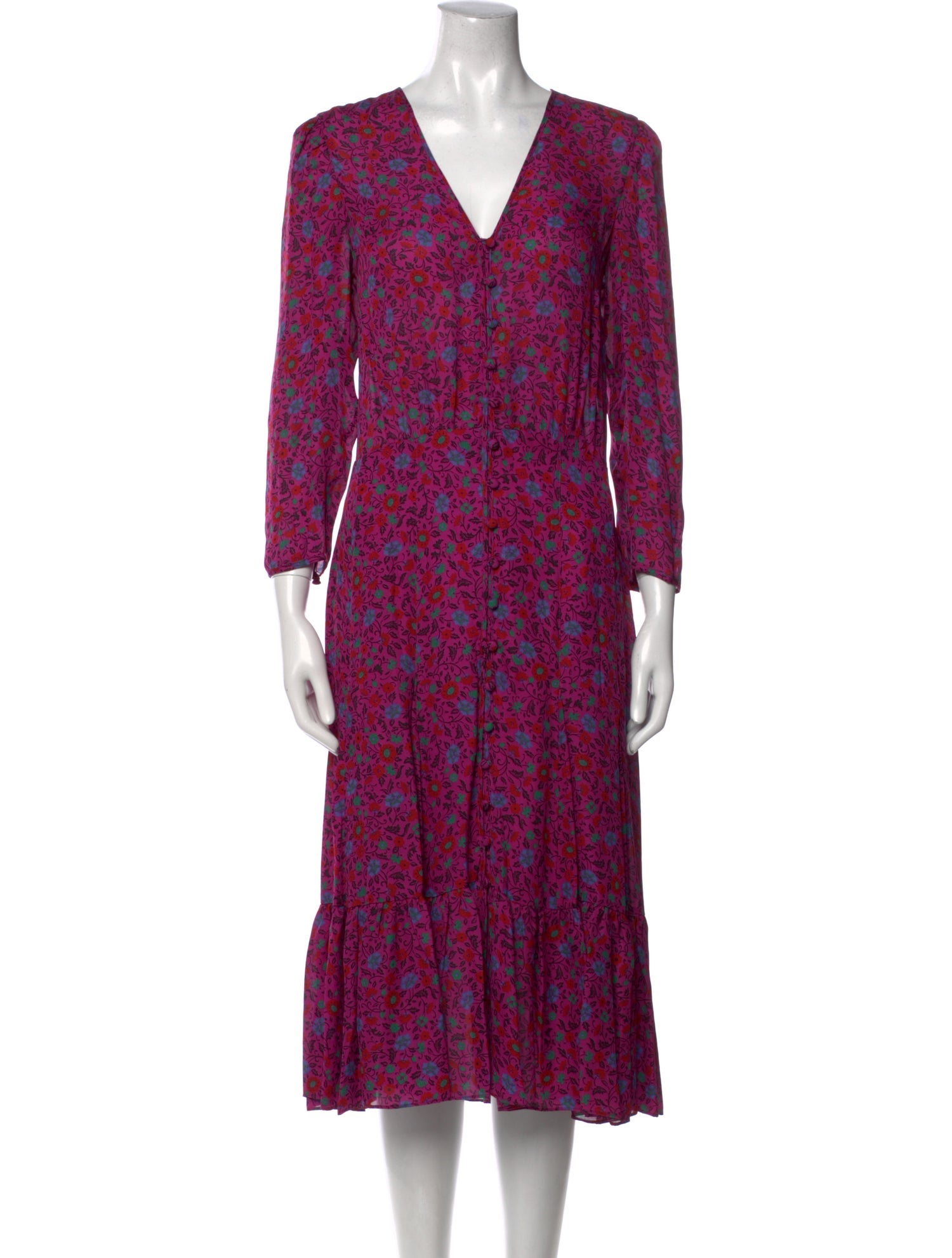 Veronica Beard Silk Midi Length Dress