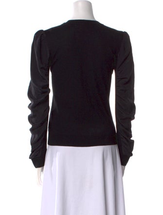 Veronica Beard Merino Wool Crew Neck Sweatshirt