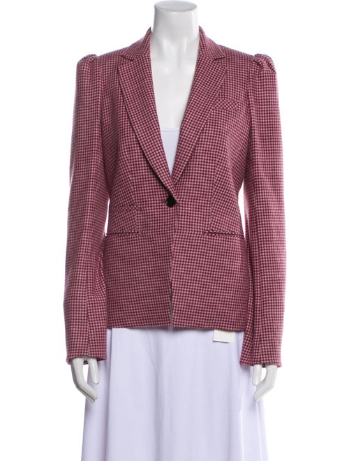 Veronica Beard Alpaca Houndstooth Print Blazer