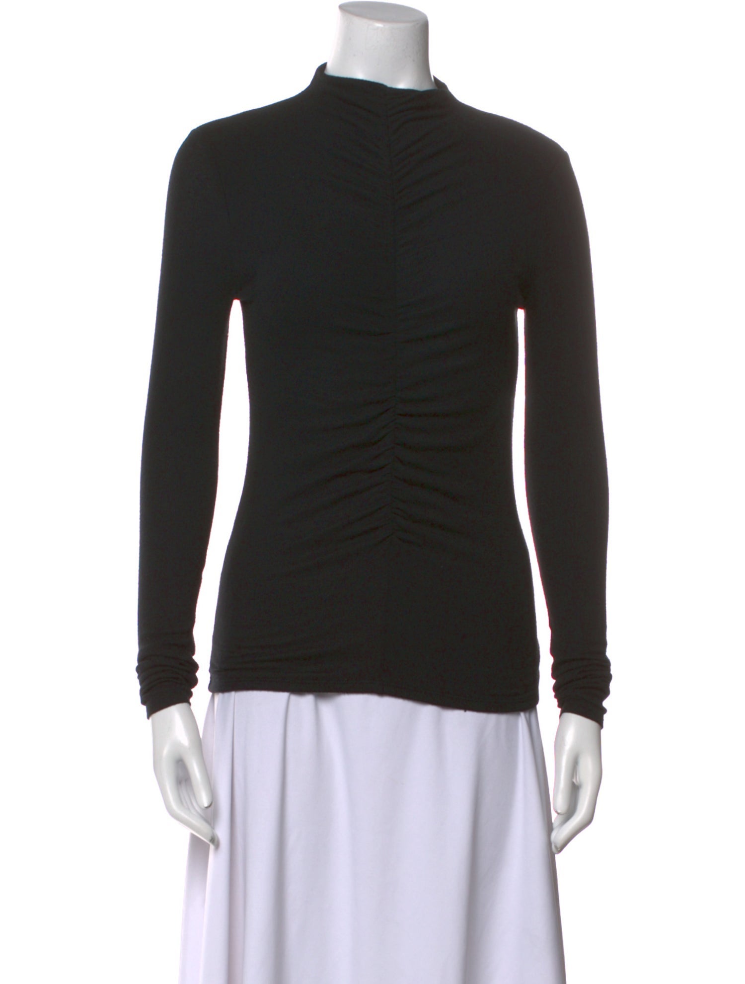 Veronica Beard Mock Neck Long Sleeve Top