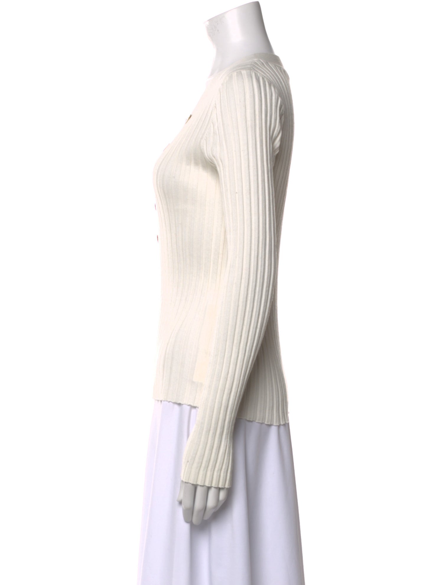 Veronica Beard V-Neck Long Sleeve Top