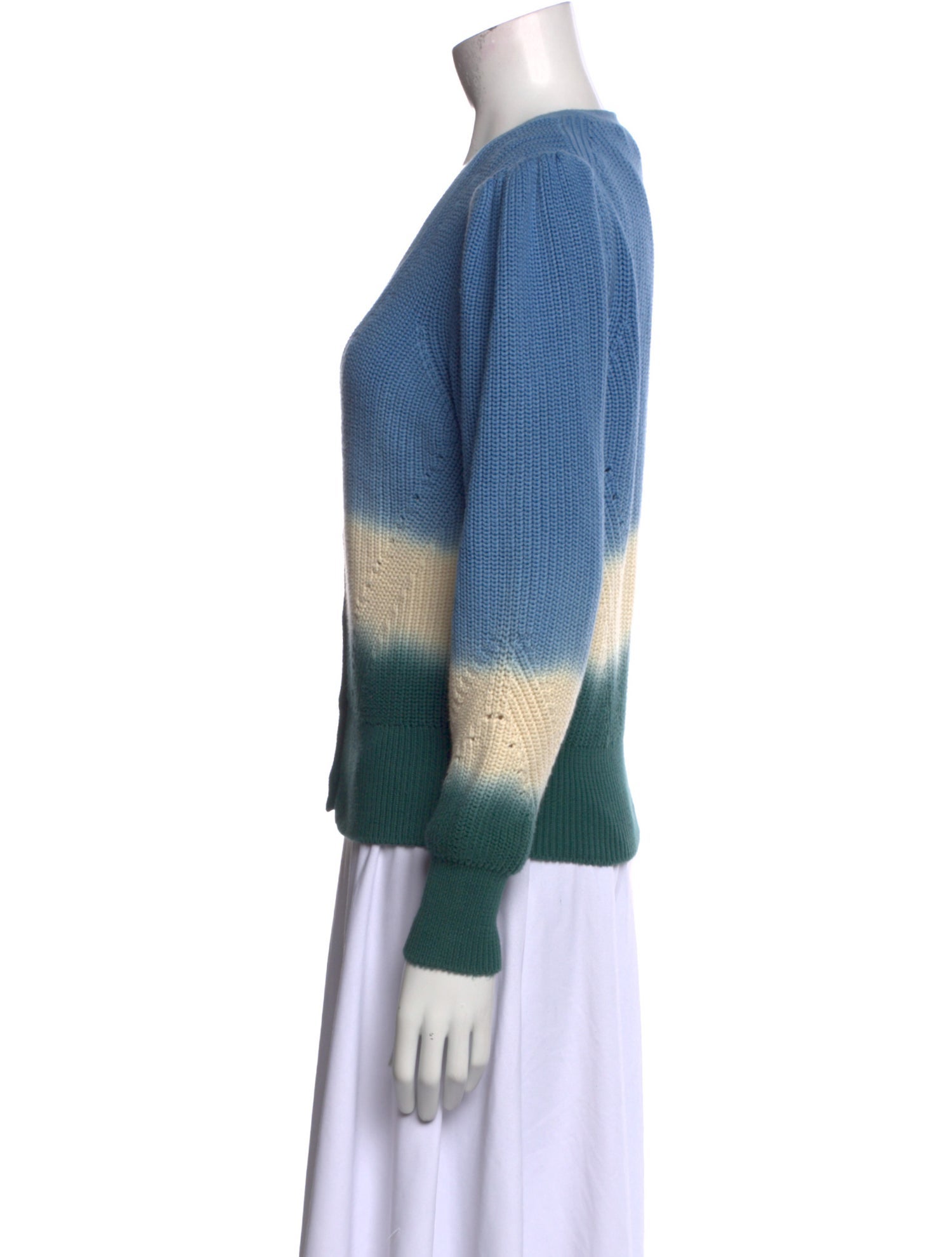 Veronica Beard Striped V-Neck Sweater