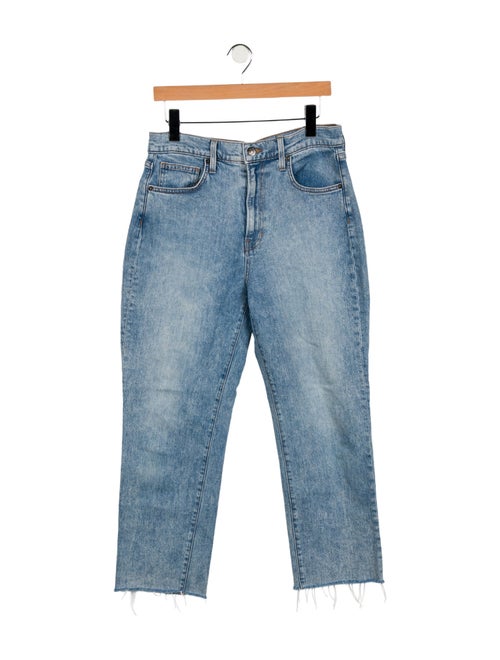 Veronica Beard High-Rise Straight Leg Jeans