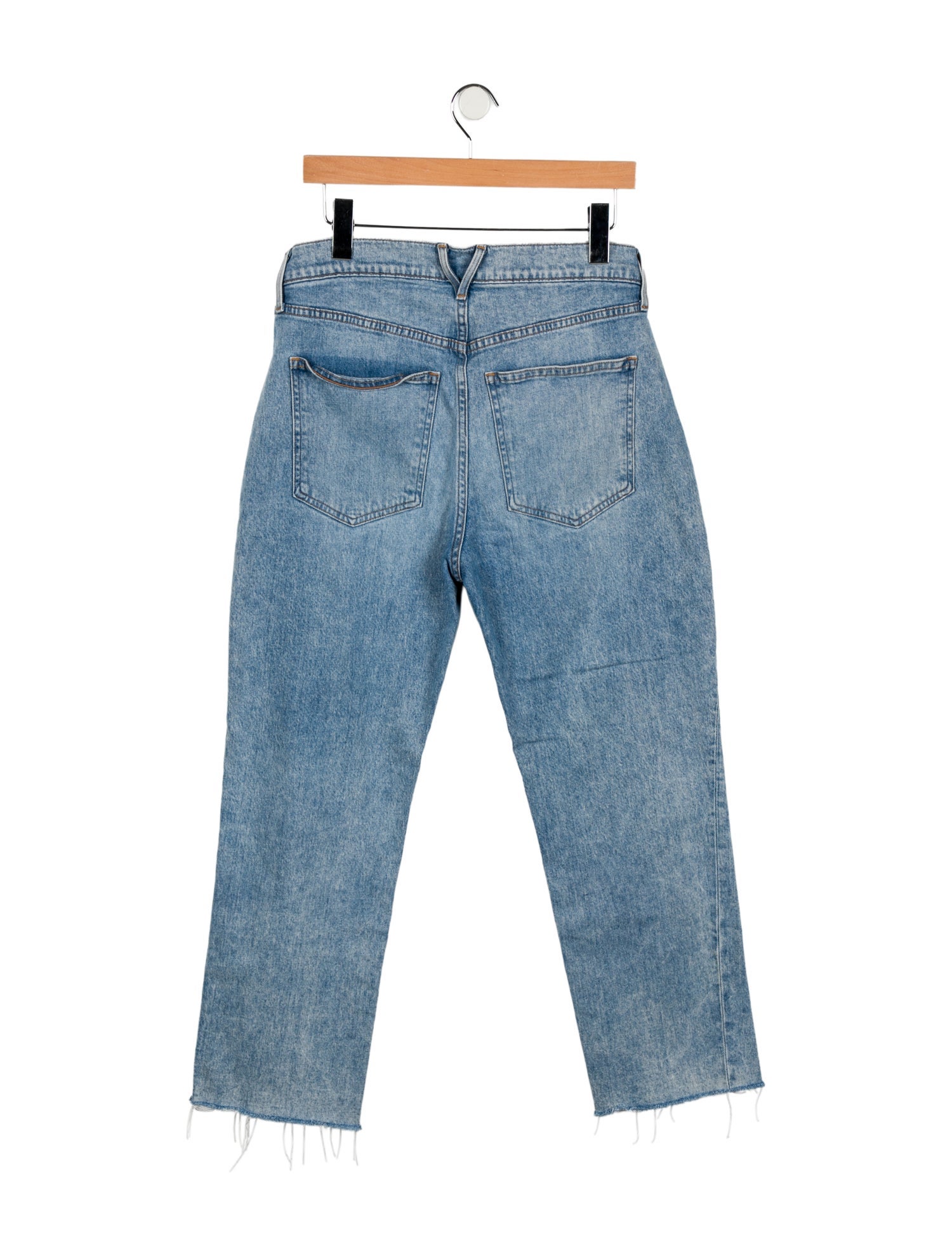 Veronica Beard High-Rise Straight Leg Jeans